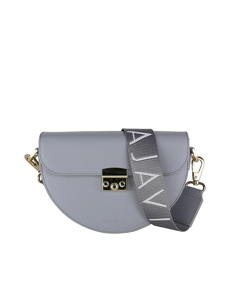 MAJAVIA Ledertasche Mini Bag grau